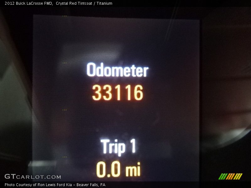 Crystal Red Tintcoat / Titanium 2012 Buick LaCrosse FWD