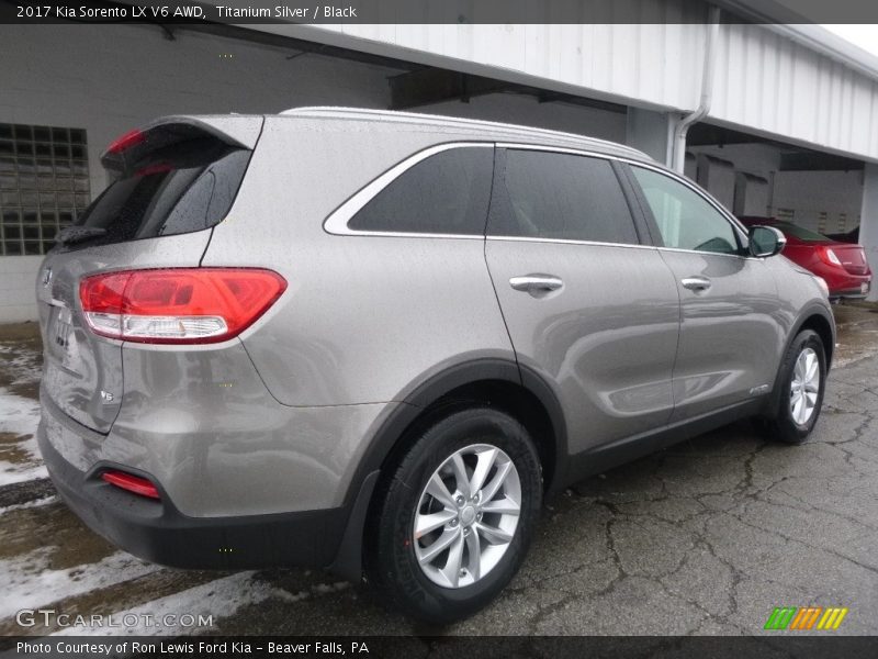 Titanium Silver / Black 2017 Kia Sorento LX V6 AWD