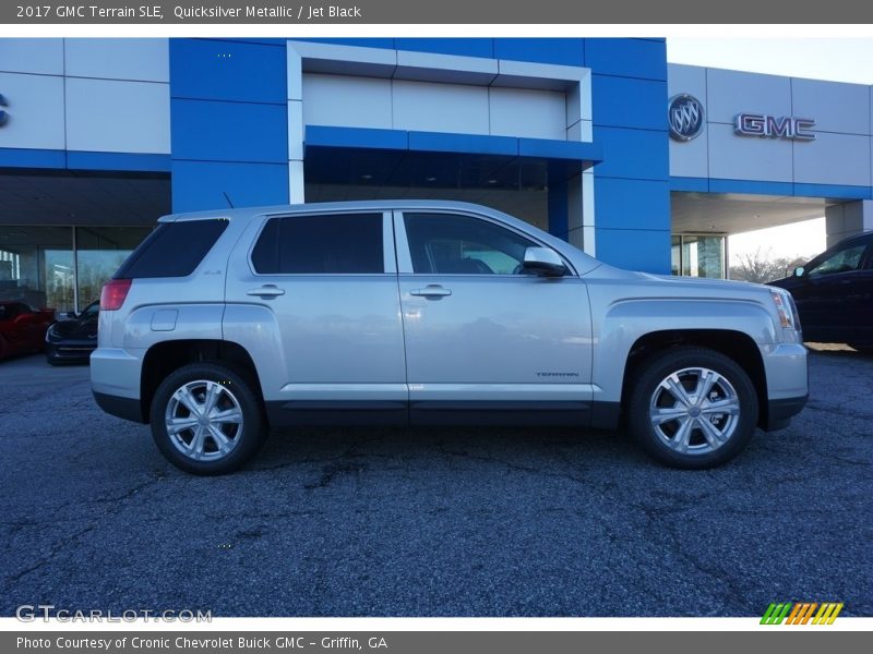 Quicksilver Metallic / Jet Black 2017 GMC Terrain SLE