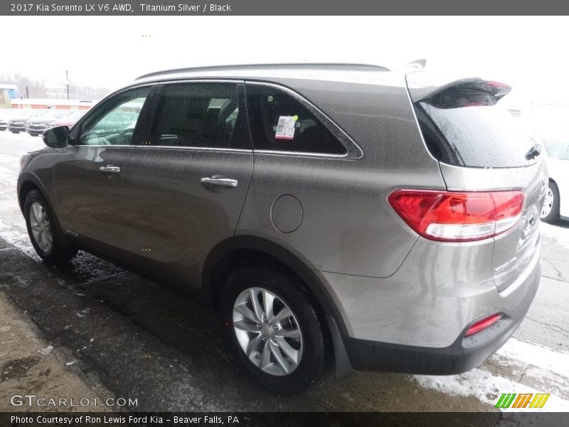 Titanium Silver / Black 2017 Kia Sorento LX V6 AWD