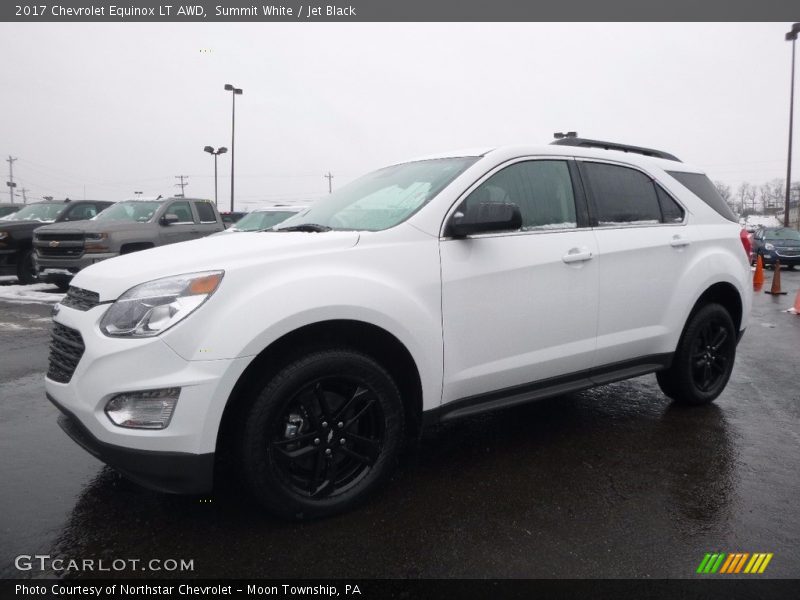 Summit White / Jet Black 2017 Chevrolet Equinox LT AWD