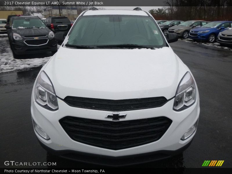 Summit White / Jet Black 2017 Chevrolet Equinox LT AWD