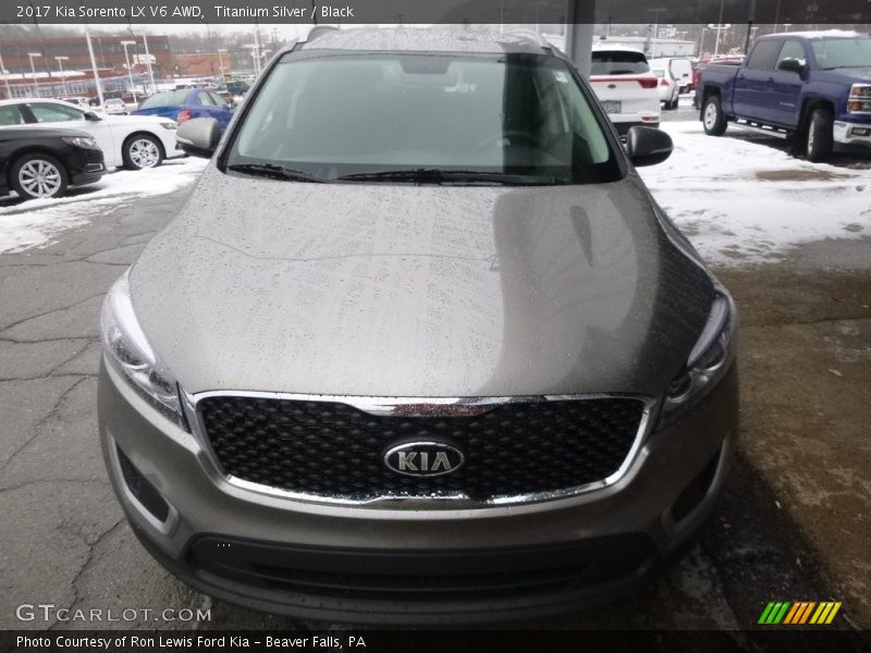 Titanium Silver / Black 2017 Kia Sorento LX V6 AWD