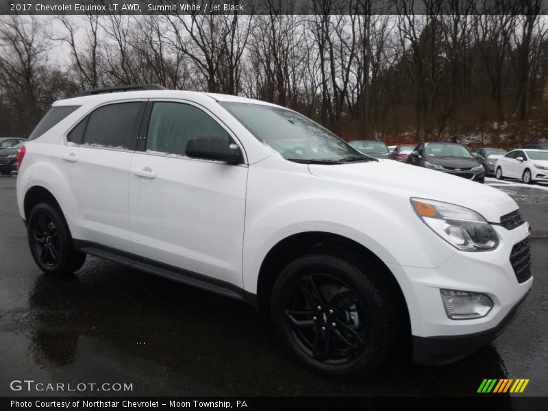 Summit White / Jet Black 2017 Chevrolet Equinox LT AWD