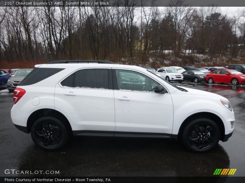 Summit White / Jet Black 2017 Chevrolet Equinox LT AWD