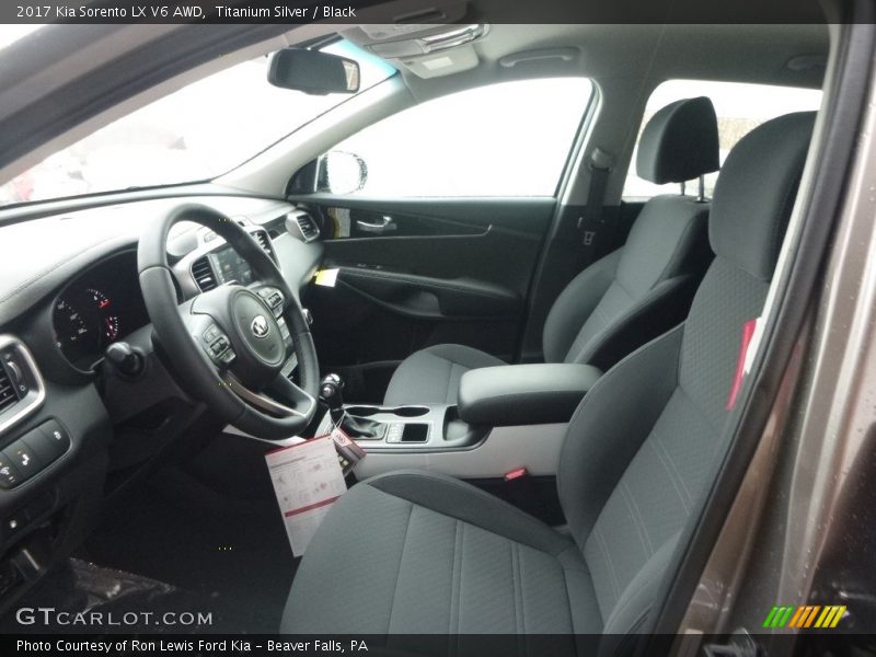 Titanium Silver / Black 2017 Kia Sorento LX V6 AWD