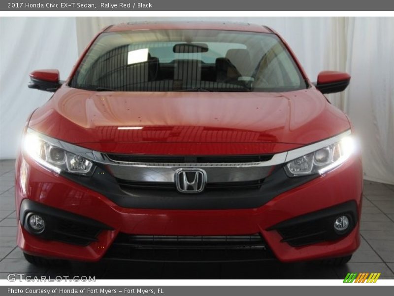 Rallye Red / Black 2017 Honda Civic EX-T Sedan