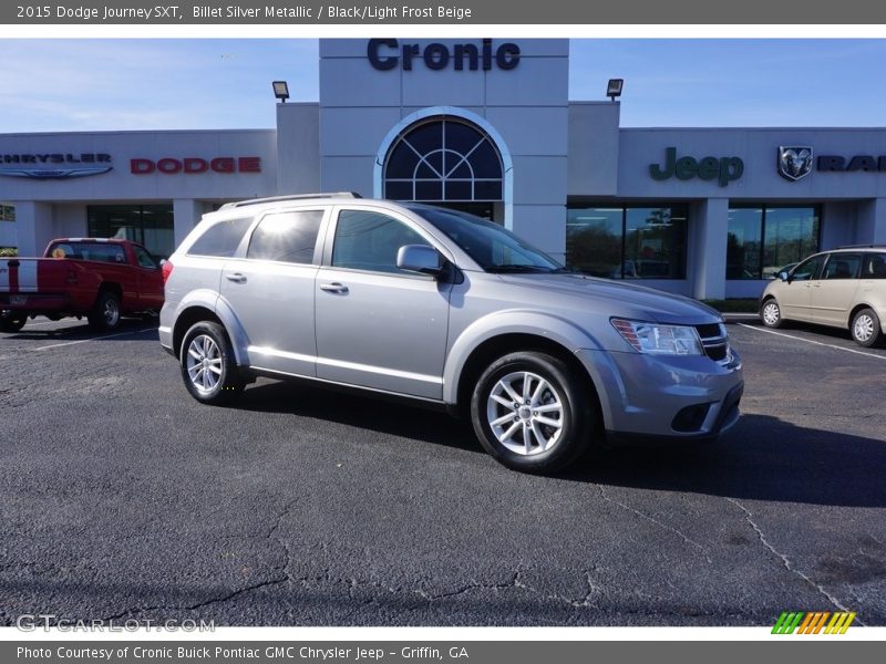 Billet Silver Metallic / Black/Light Frost Beige 2015 Dodge Journey SXT