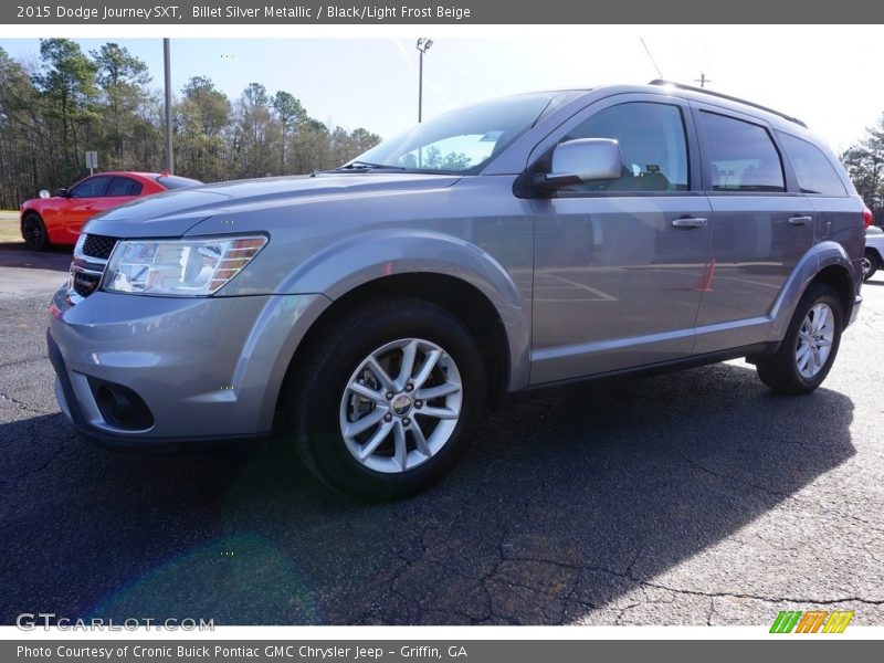 Billet Silver Metallic / Black/Light Frost Beige 2015 Dodge Journey SXT