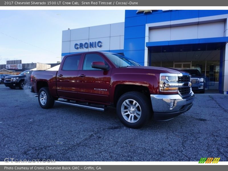 Siren Red Tintcoat / Cocoa/­Dune 2017 Chevrolet Silverado 1500 LT Crew Cab