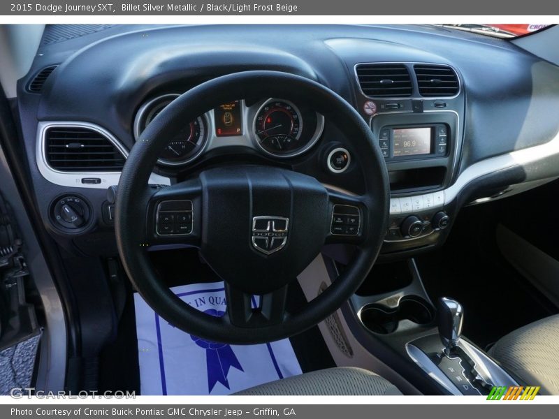 Billet Silver Metallic / Black/Light Frost Beige 2015 Dodge Journey SXT