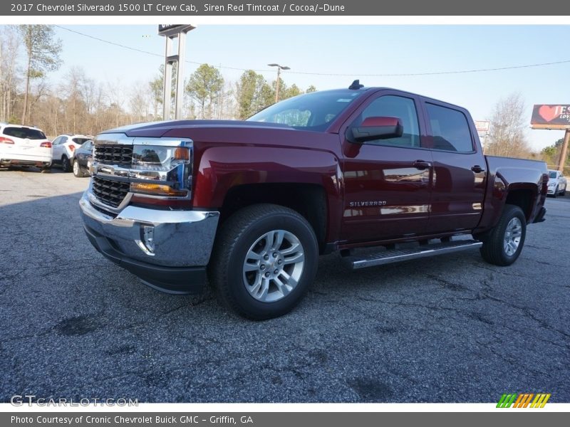 Siren Red Tintcoat / Cocoa/­Dune 2017 Chevrolet Silverado 1500 LT Crew Cab