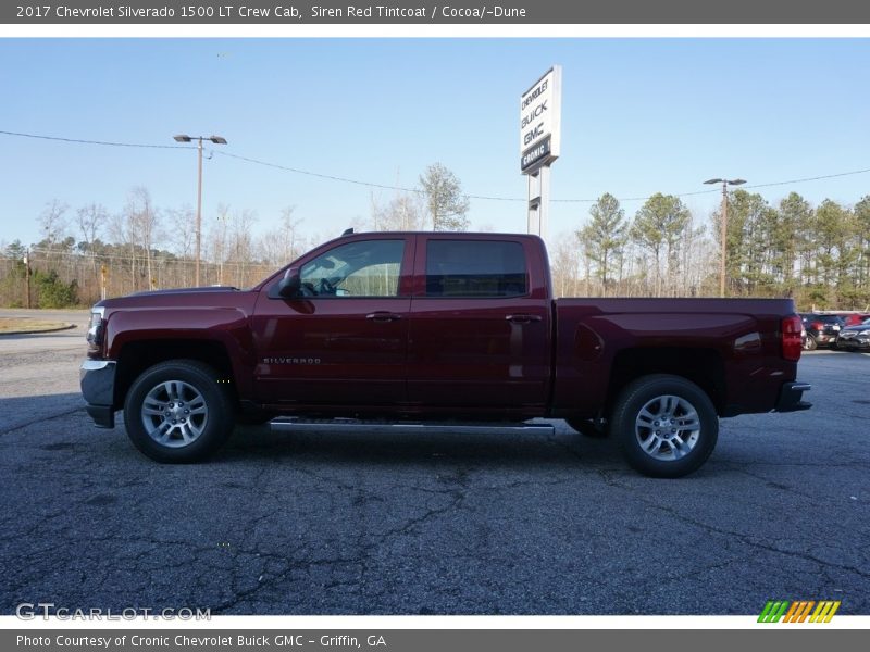 Siren Red Tintcoat / Cocoa/­Dune 2017 Chevrolet Silverado 1500 LT Crew Cab