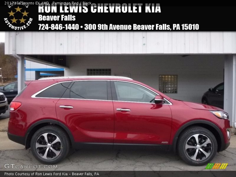 Remington Red / Black 2017 Kia Sorento EX AWD