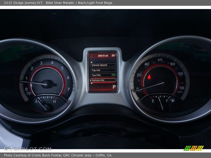 Billet Silver Metallic / Black/Light Frost Beige 2015 Dodge Journey SXT