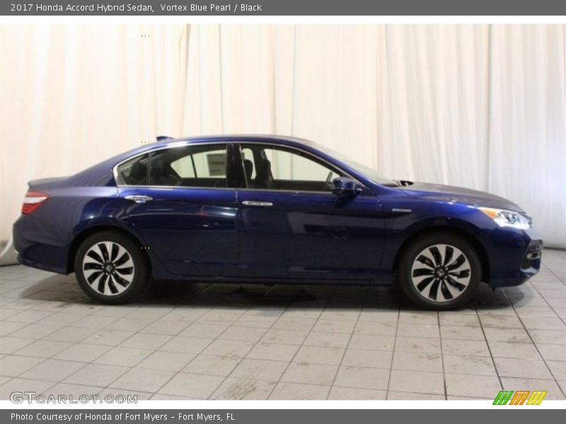 Vortex Blue Pearl / Black 2017 Honda Accord Hybrid Sedan