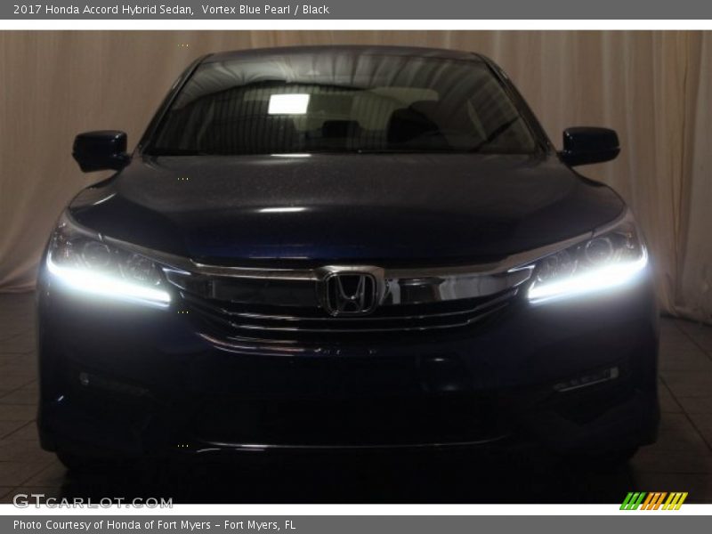 Vortex Blue Pearl / Black 2017 Honda Accord Hybrid Sedan