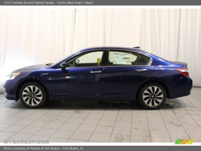 Vortex Blue Pearl / Black 2017 Honda Accord Hybrid Sedan