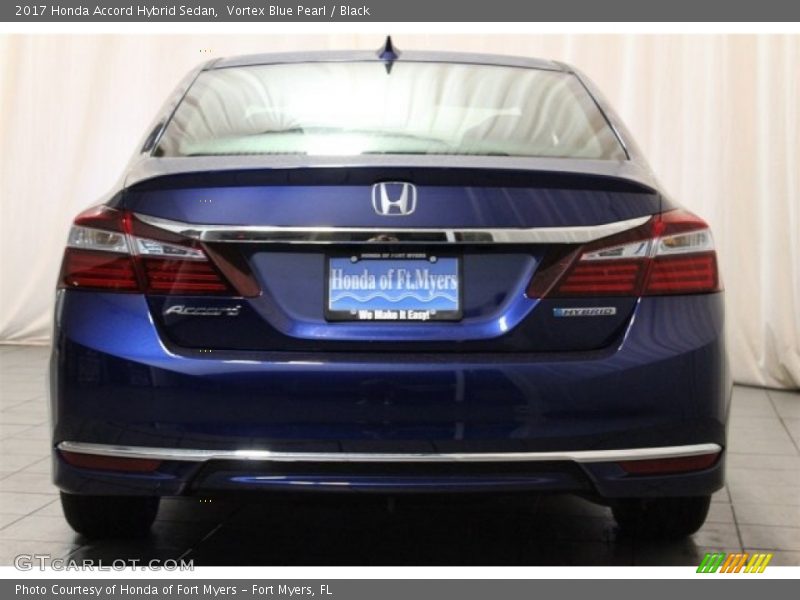 Vortex Blue Pearl / Black 2017 Honda Accord Hybrid Sedan