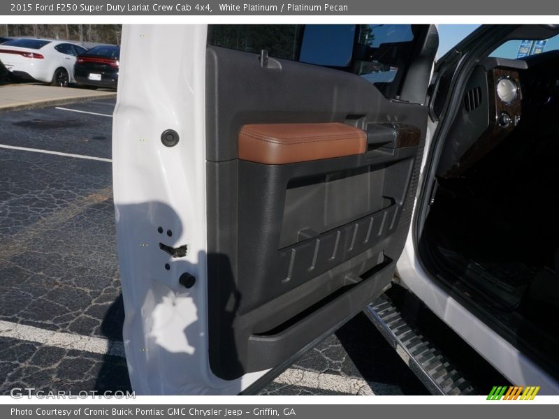 White Platinum / Platinum Pecan 2015 Ford F250 Super Duty Lariat Crew Cab 4x4