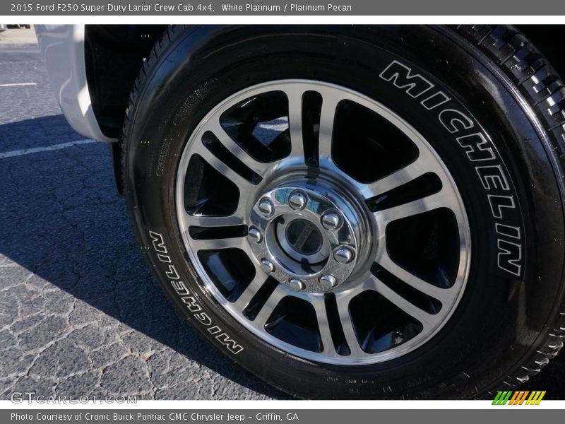 White Platinum / Platinum Pecan 2015 Ford F250 Super Duty Lariat Crew Cab 4x4