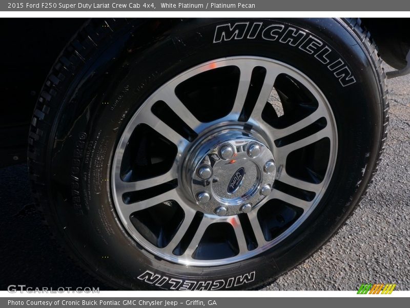 White Platinum / Platinum Pecan 2015 Ford F250 Super Duty Lariat Crew Cab 4x4