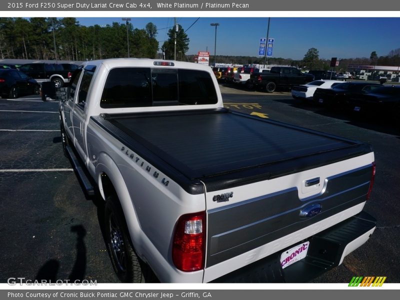 White Platinum / Platinum Pecan 2015 Ford F250 Super Duty Lariat Crew Cab 4x4