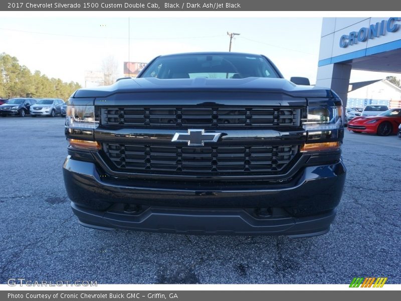 Black / Dark Ash/Jet Black 2017 Chevrolet Silverado 1500 Custom Double Cab