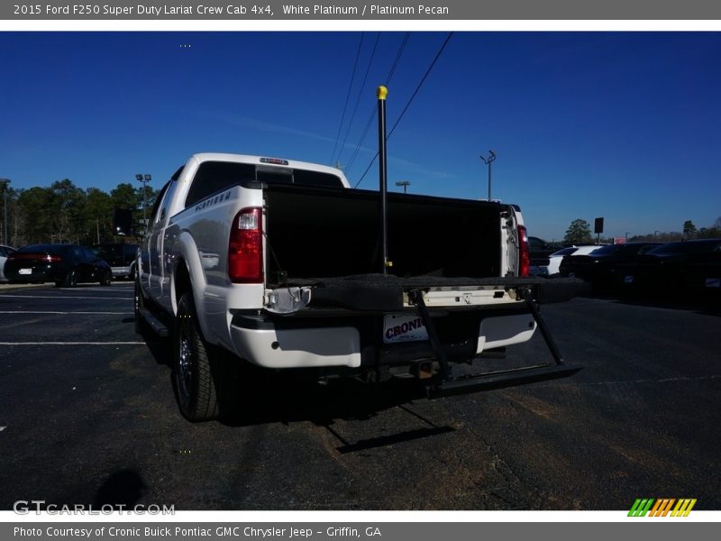 White Platinum / Platinum Pecan 2015 Ford F250 Super Duty Lariat Crew Cab 4x4