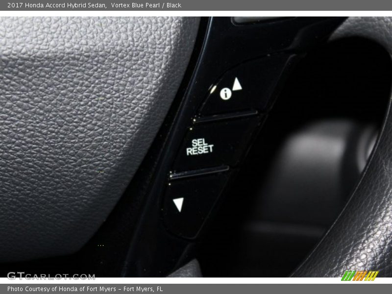 Vortex Blue Pearl / Black 2017 Honda Accord Hybrid Sedan