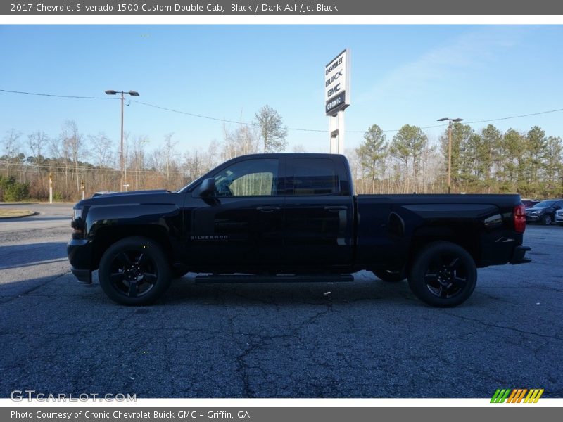 Black / Dark Ash/Jet Black 2017 Chevrolet Silverado 1500 Custom Double Cab