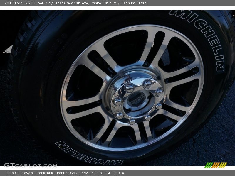 White Platinum / Platinum Pecan 2015 Ford F250 Super Duty Lariat Crew Cab 4x4