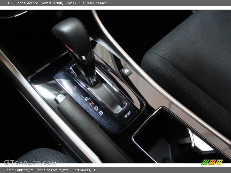 Vortex Blue Pearl / Black 2017 Honda Accord Hybrid Sedan