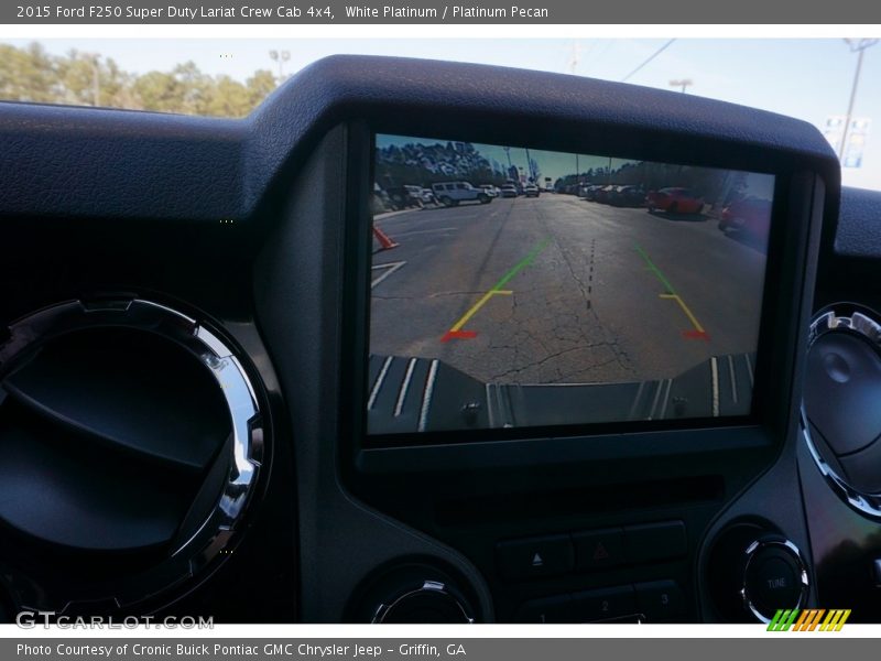 White Platinum / Platinum Pecan 2015 Ford F250 Super Duty Lariat Crew Cab 4x4