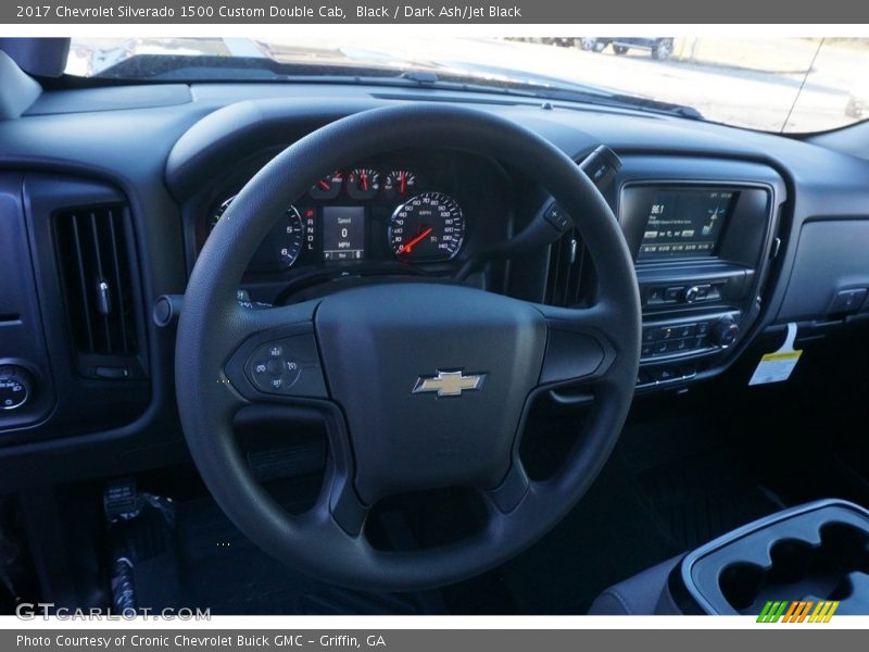 Black / Dark Ash/Jet Black 2017 Chevrolet Silverado 1500 Custom Double Cab