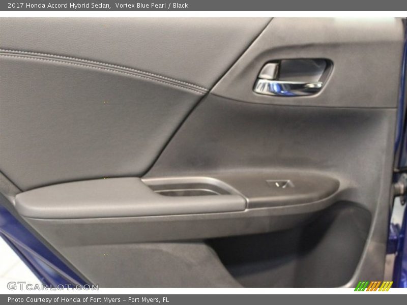 Vortex Blue Pearl / Black 2017 Honda Accord Hybrid Sedan