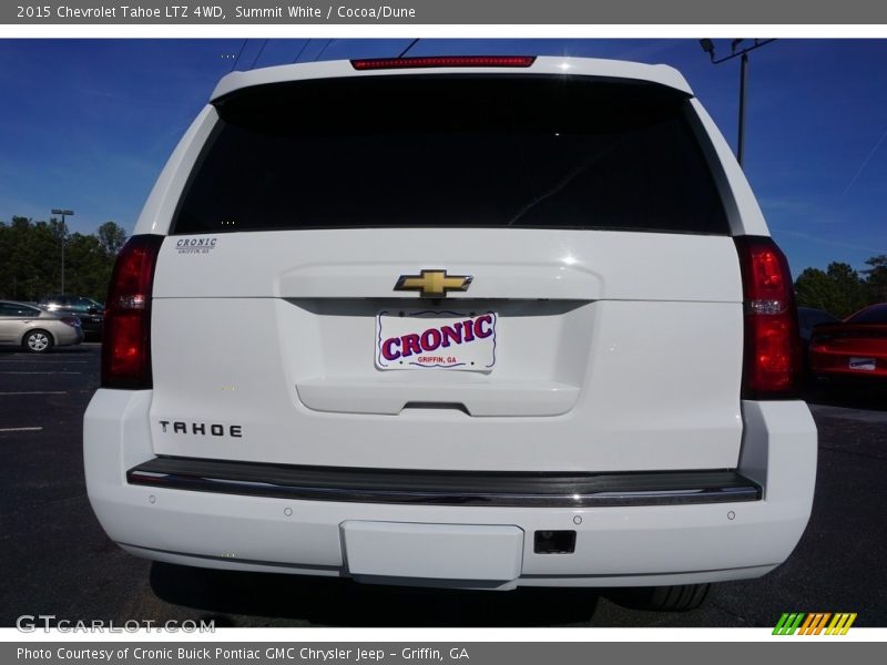 Summit White / Cocoa/Dune 2015 Chevrolet Tahoe LTZ 4WD