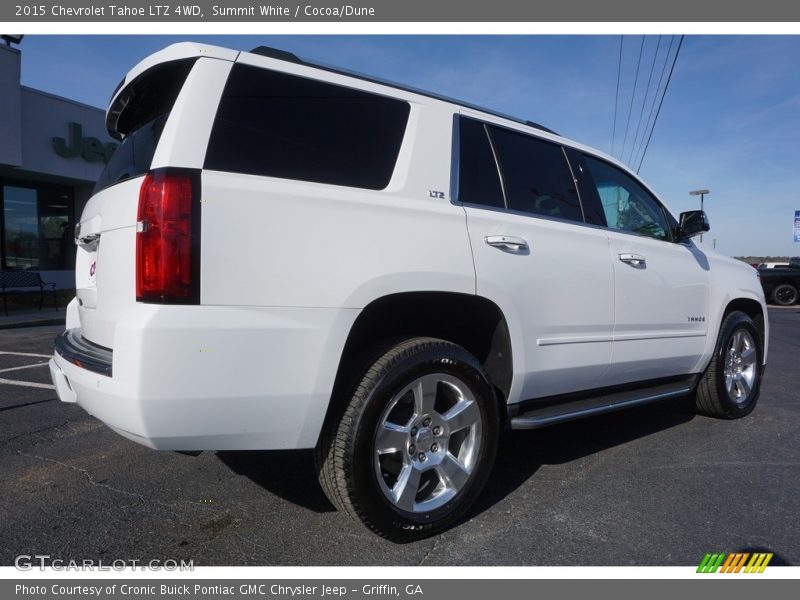 Summit White / Cocoa/Dune 2015 Chevrolet Tahoe LTZ 4WD
