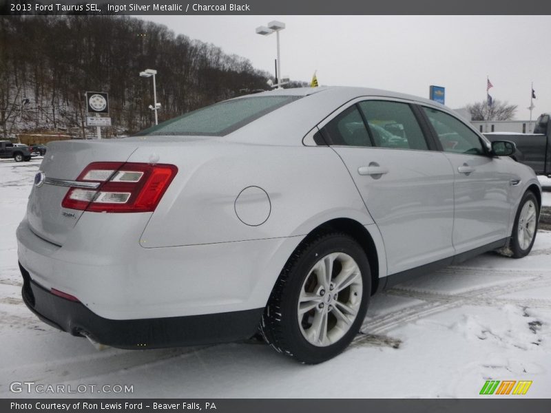 Ingot Silver Metallic / Charcoal Black 2013 Ford Taurus SEL