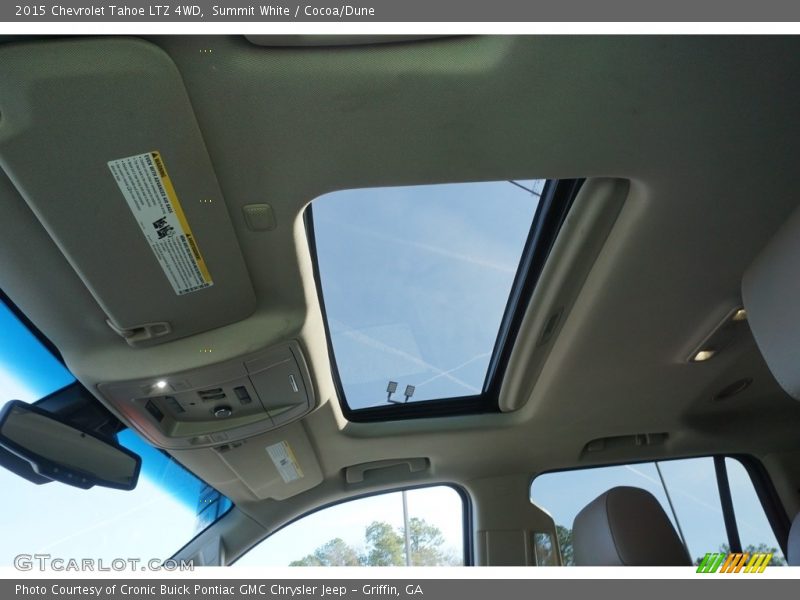 Summit White / Cocoa/Dune 2015 Chevrolet Tahoe LTZ 4WD