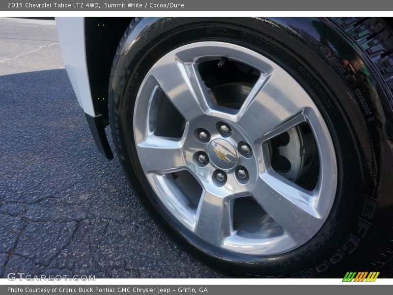 Summit White / Cocoa/Dune 2015 Chevrolet Tahoe LTZ 4WD