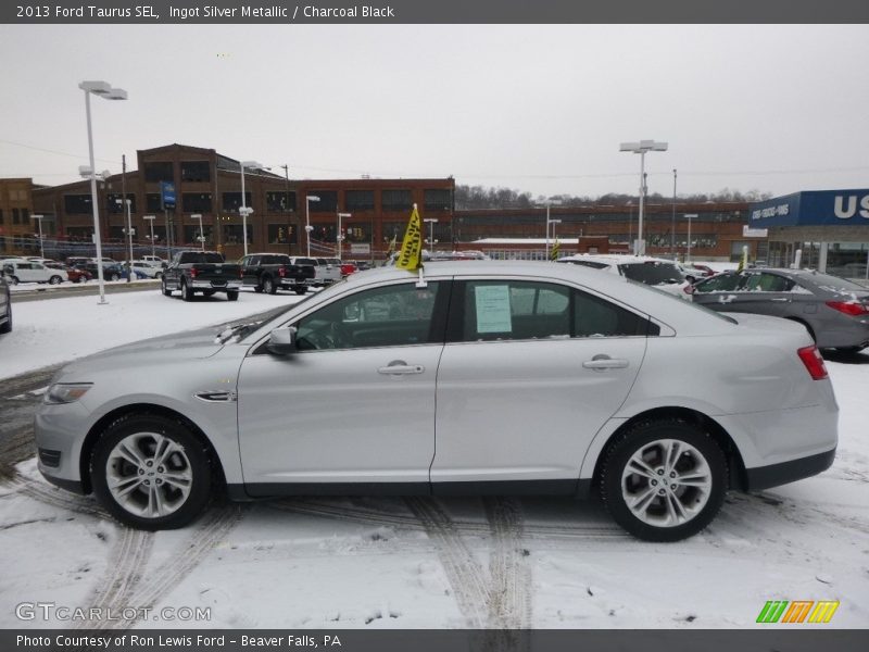 Ingot Silver Metallic / Charcoal Black 2013 Ford Taurus SEL