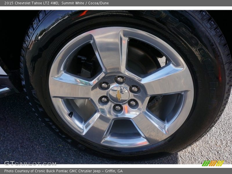 Summit White / Cocoa/Dune 2015 Chevrolet Tahoe LTZ 4WD