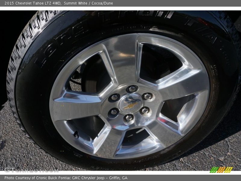 Summit White / Cocoa/Dune 2015 Chevrolet Tahoe LTZ 4WD