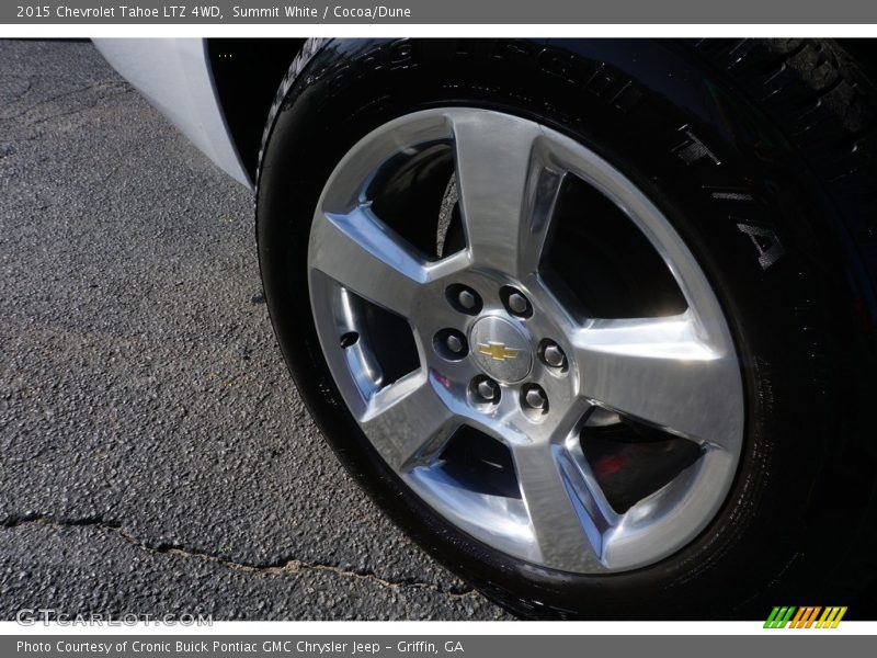 Summit White / Cocoa/Dune 2015 Chevrolet Tahoe LTZ 4WD