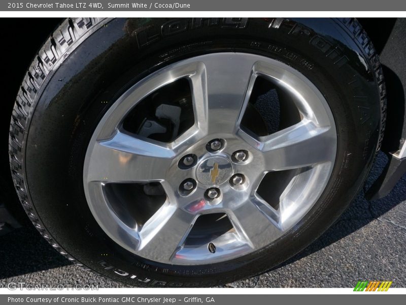 Summit White / Cocoa/Dune 2015 Chevrolet Tahoe LTZ 4WD
