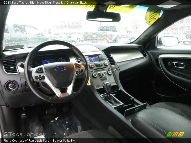Ingot Silver Metallic / Charcoal Black 2013 Ford Taurus SEL