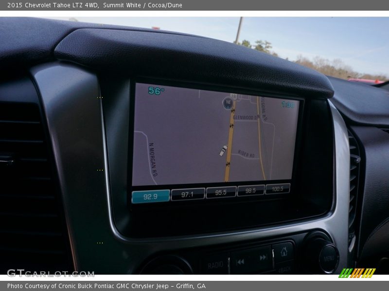 Summit White / Cocoa/Dune 2015 Chevrolet Tahoe LTZ 4WD