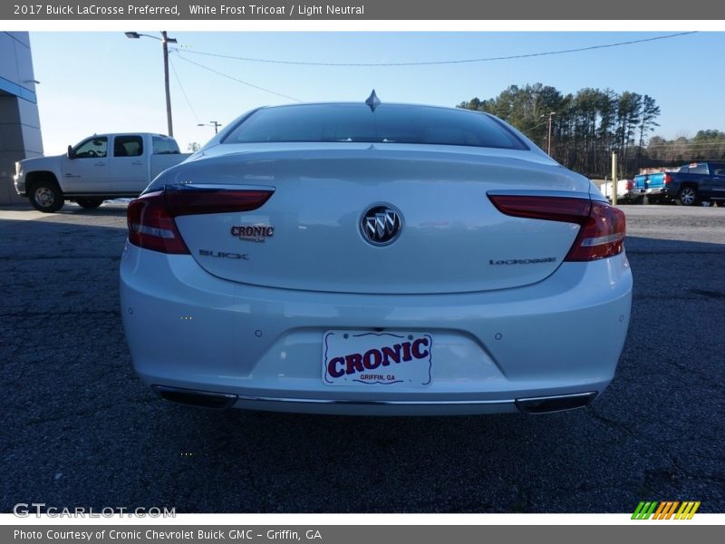 White Frost Tricoat / Light Neutral 2017 Buick LaCrosse Preferred