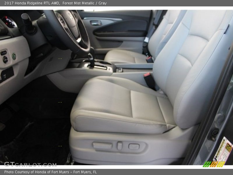 Front Seat of 2017 Ridgeline RTL AWD